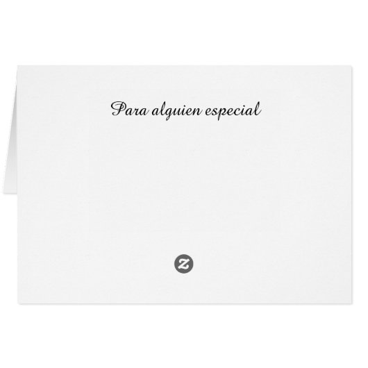 Tarjeta hermosa para oorts (Achterkant Horizontaal)