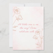 Tarjeta invitación Baby Shower Kaart (Achterkant)