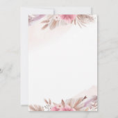 Tarjeta Invitación color champagne, rosado boda Kaart (Achterkant)