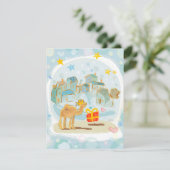 Tarjeta/invitación/saludo de Reyes Magos (Staand voorkant)