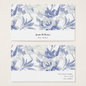 Tarjeta magnolias azules visitekaartje (Voorkant /achterkant)