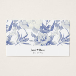 Tarjeta magnolias azules visitekaartje