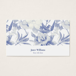 Tarjeta magnolias azules visitekaartje