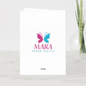 Tarjeta Mara Digital Folie Feestdagenkaart (Achterkant)