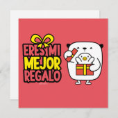 Tarjeta Navidad│Eres mi mejor regalo Feestdagenkaart (Voorkant / Achterkant)