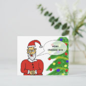 Tarjeta navideña divertida briefkaart (Staand voorkant)