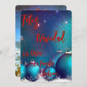 Tarjeta Navideña Feliz Navidad personalizada (Voorkant / Achterkant)