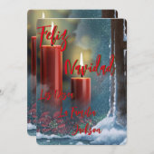 Tarjeta Navideña Feliz Navidad personalizada (Voorkant / Achterkant)