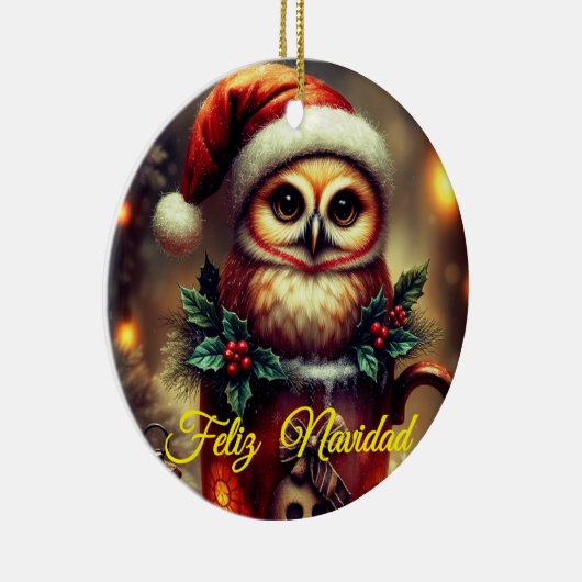 Tarjeta Navideña  Keramisch Ornament (Rechts)