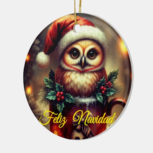 Tarjeta Navideña Keramisch Ornament (Links)