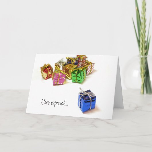 Tarjeta Navideña "speciale Eres " Feestdagen Kaart (Voorkant)