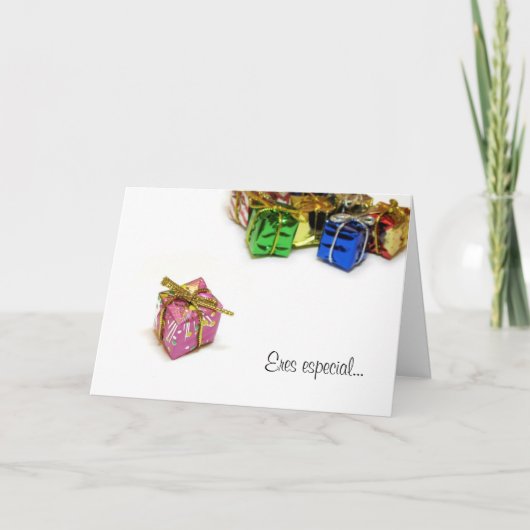 Tarjeta Navideña "speciale Eres " Feestdagen Kaart (Voorkant)