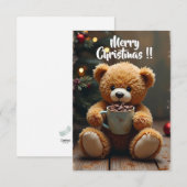 Tarjeta navideña Teddy #3 Bedankkaart (Voorkant / Achterkant)
