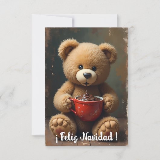 Tarjeta navideña Teddy #4 Bedankkaart (Voorkant)