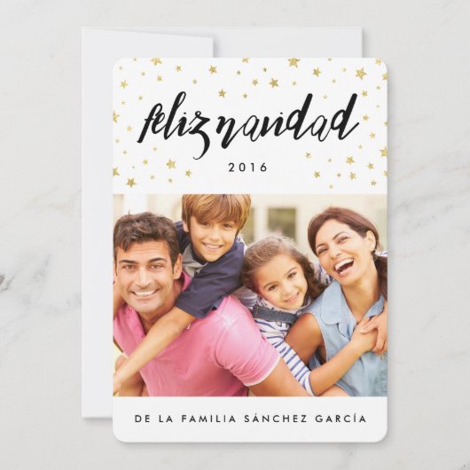 Tarjeta Navideñas DE Fotos | Feliz Navidad Feestdagenkaart (Voorkant)