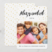 Tarjeta Navideñas DE Fotos | Feliz Navidad Feestdagenkaart (Voorkant / Achterkant)