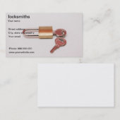 tarjeta para cerrajeros visitekaartje (Voorkant / Achterkant)