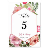 Tarjeta para mesa identificador wedding card kaart (Voorkant)