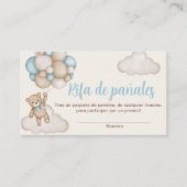 Tarjeta para Rifa de pañales Informatiekaartje (Voorkant)
