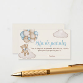 Tarjeta para Rifa de pañales Informatiekaartje