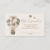 Tarjeta para Rifa de pañales Informatiekaartje (Voorkant)