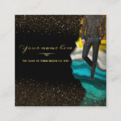 tarjeta personalizada de negocios de trajes vierkante visitekaartje (Voorkant)