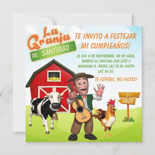Tarjeta plana (Voorkant)
