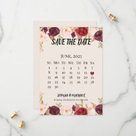 Tarjeta plana de reserva la fecha save the date
