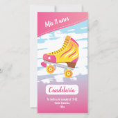 Tarjeta plana, temática patinaje (Voorkant)