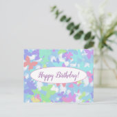 Tarjeta-post - Happy Birthday! -Personaliseer Briefkaart (Staand voorkant)