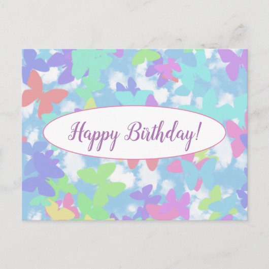 Tarjeta-post - Happy Birthday! -Personaliseer Briefkaart (Voorkant)