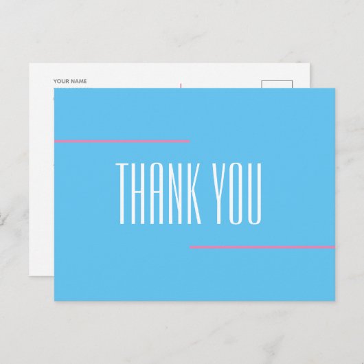 Tarjeta-post - Hartelijk dank - Aangepast Briefkaart (Voorkant / Achterkant)