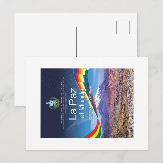 Tarjeta Posta La Paz al mundo Feestdagenkaart (Voorkant / Achterkant)