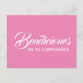 Tarjeta postal - Bendiciones en tu Cumpleaños Briefkaart (Voorkant)