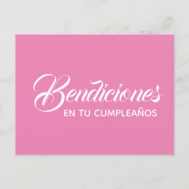 Tarjeta postal - Bendiciones en tu Cumpleaños Briefkaart