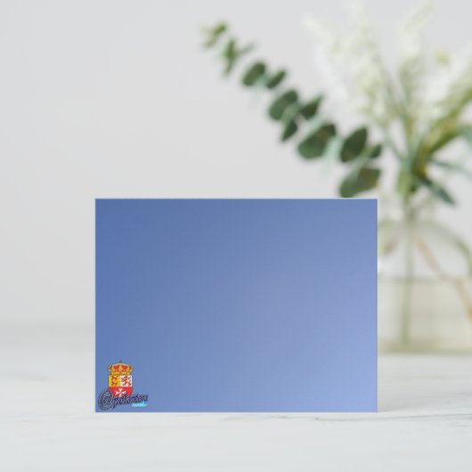 Tarjeta postal briefkaart (Staand voorkant)