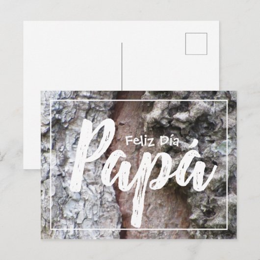 Tarjeta postal - Feliz Día Papá 03 Briefkaart (Voorkant / Achterkant)