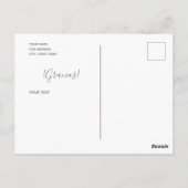 Tarjeta Postal - ¡Gracias! -Custom Briefkaart (Achterkant)