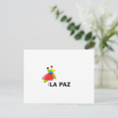 Tarjeta postcode Vive La Paz Briefkaart (Staand voorkant)