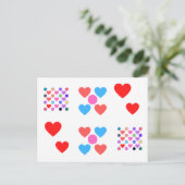 Tarjeta postcorazones briefkaart (Staand voorkant)