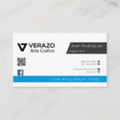 Tarjeta profesional de Software Engineer Visitekaartje (Voorkant)