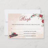 Tarjeta RSVP Mariachi Charra Waterverf card Bedankkaart (Voorkant)