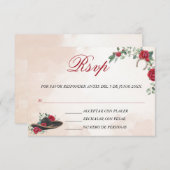 Tarjeta RSVP Mariachi Charra Waterverf card Bedankkaart (Voorkant / Achterkant)