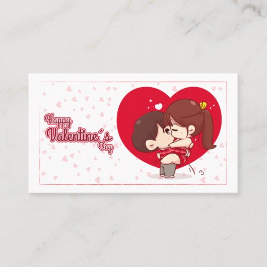 Tarjeta San Valentín Visitekaartje (Voorkant)