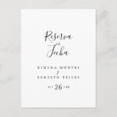 Tarjeta Sencilla de Reserva la fecha Briefkaart (Voorkant)