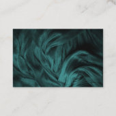 tarjeta  turquesa con dorado personalizada visitekaartje (Achterkant)