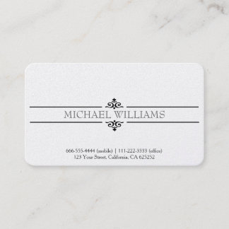 TARJETA VINTAGE CLASICA ELEGANTE CABALLERO VISITEKAARTJE