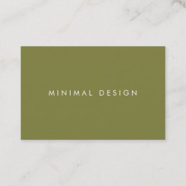 Tarjeta visita Minimal Green & White BusinessCard Visitekaartje