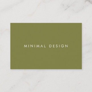Tarjeta visita Minimal Green & White BusinessCard Visitekaartje
