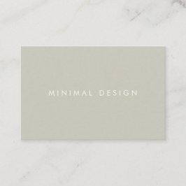 Tarjeta visita Minimal Grey & White BusinessCard Visitekaartje